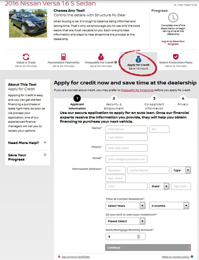 Apply for Credit