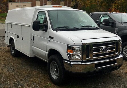 2018 Ford E-350 Knapheide Utility Van shown