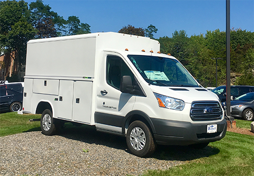 2017 Ford Transit 250 w/ Reading Aluminum Body shown