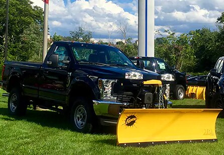 2018 Ford F-350 4X4 8' Fisher Plow shown