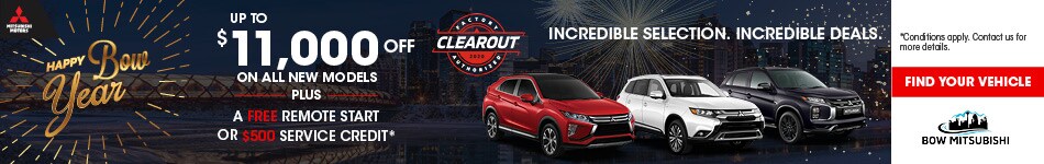 Bow Mitsubishi Clear-out Sale Bow Mitsubishi Clear-out Sale
