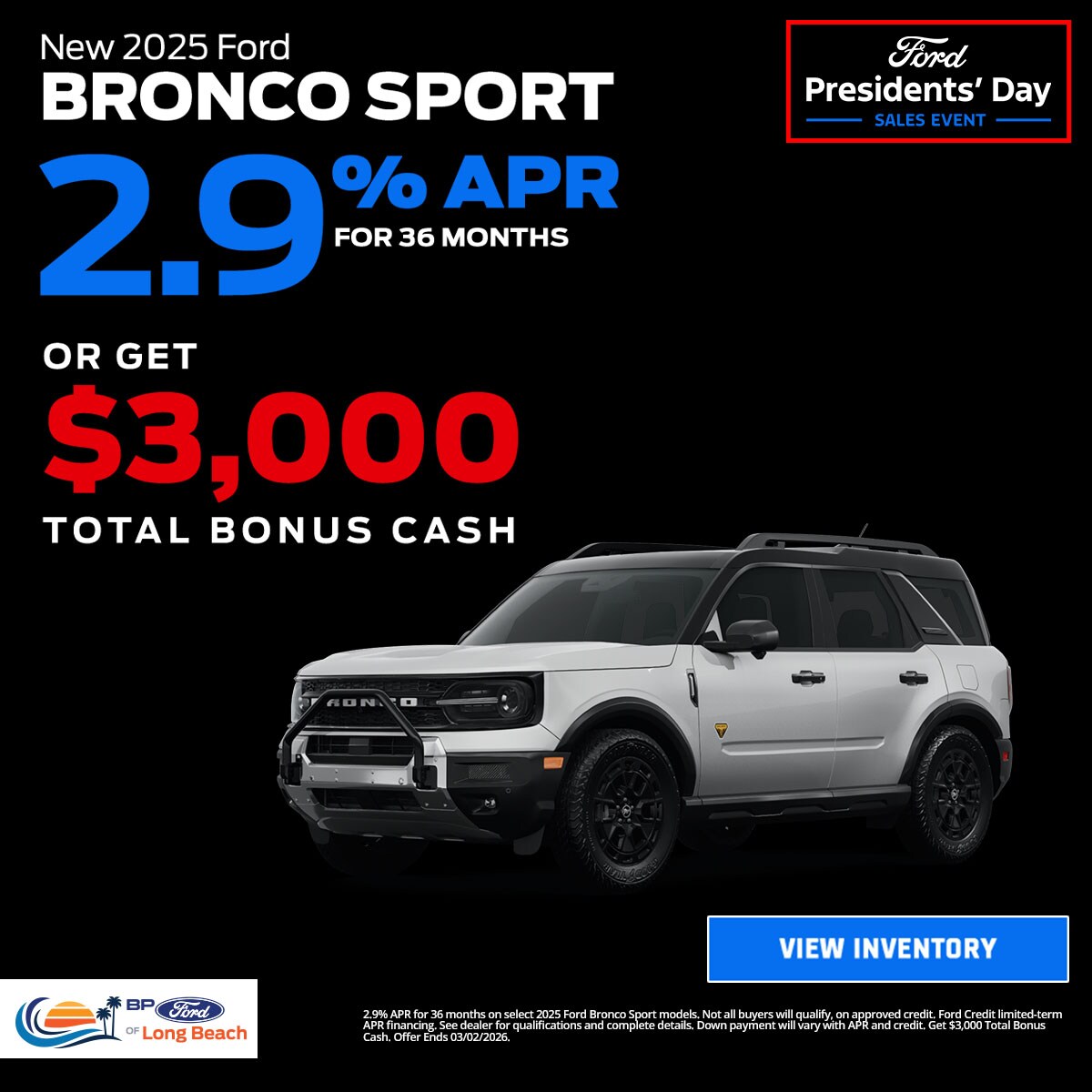 FEB2026_Display_New_Ford_Bronco%20Sport_2025_Offer_APR%20%26%20Bonus%20Cash_1200x1200_R1_03-02-2026.jpg