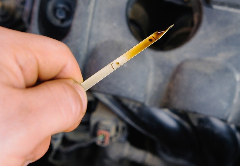 Checking Oil Dipstick