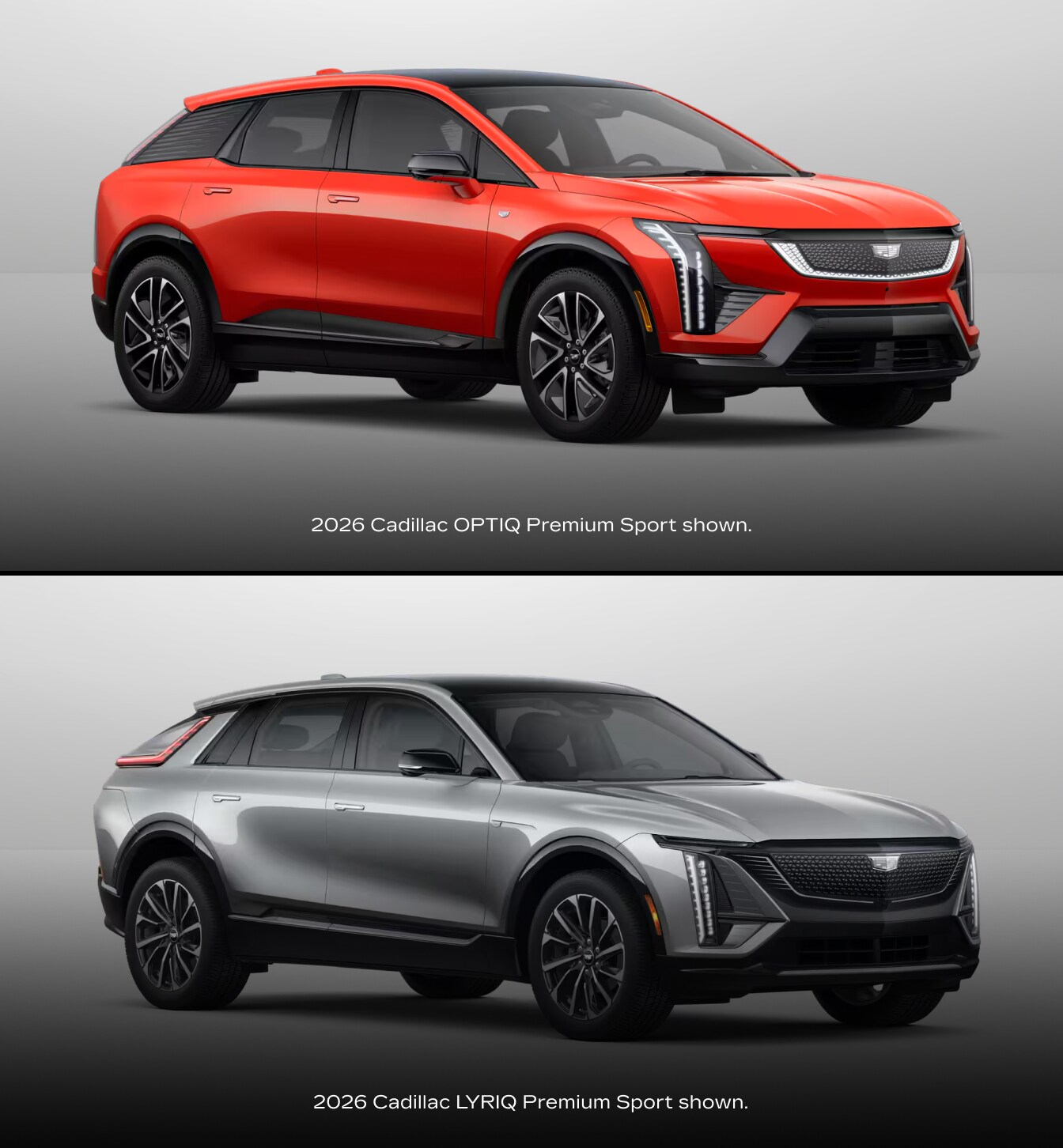 Cadillac OPTIQ vs. Cadillac LYRIQ Trims