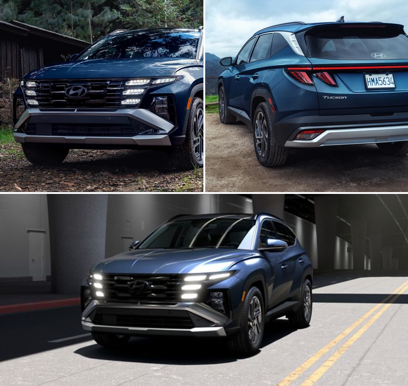 2026 Hyundai Tucson front and rear view