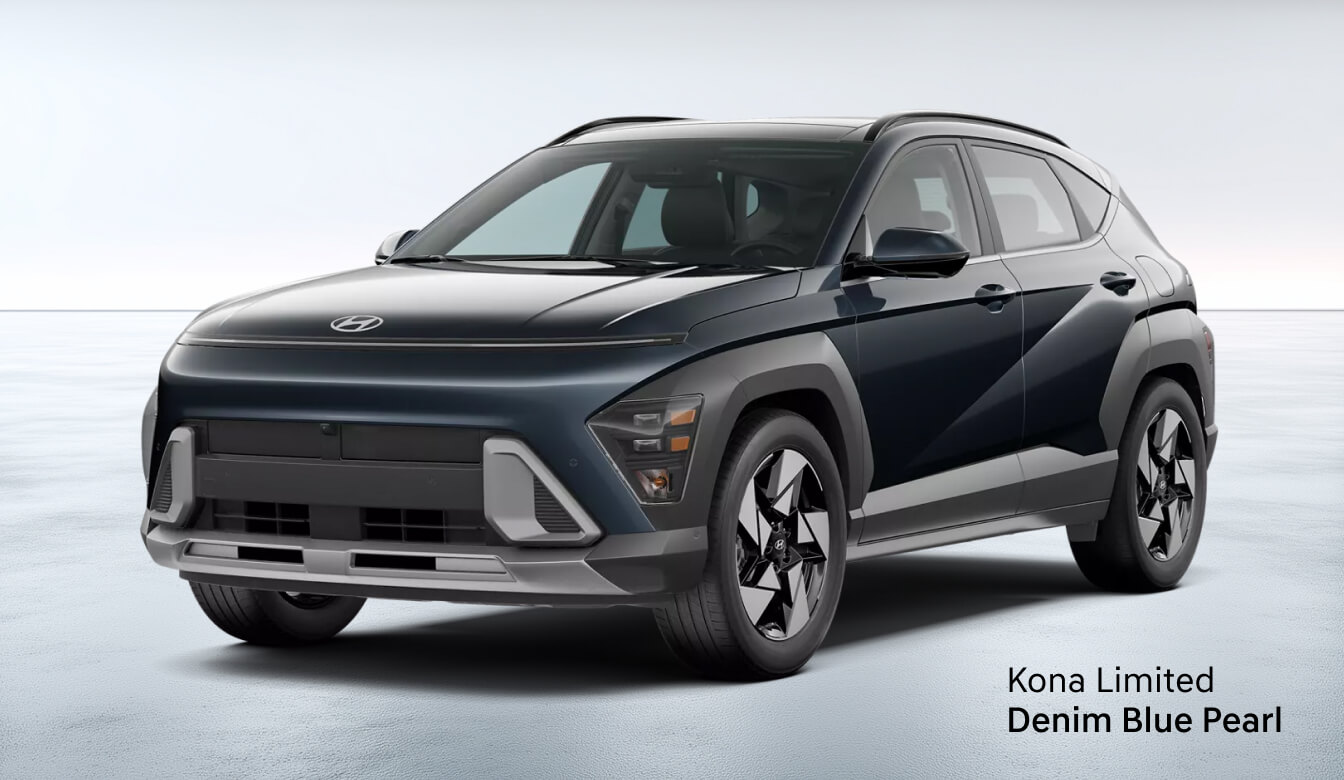 2026 Hyundai Kona Exterior Denim Blue Pearl