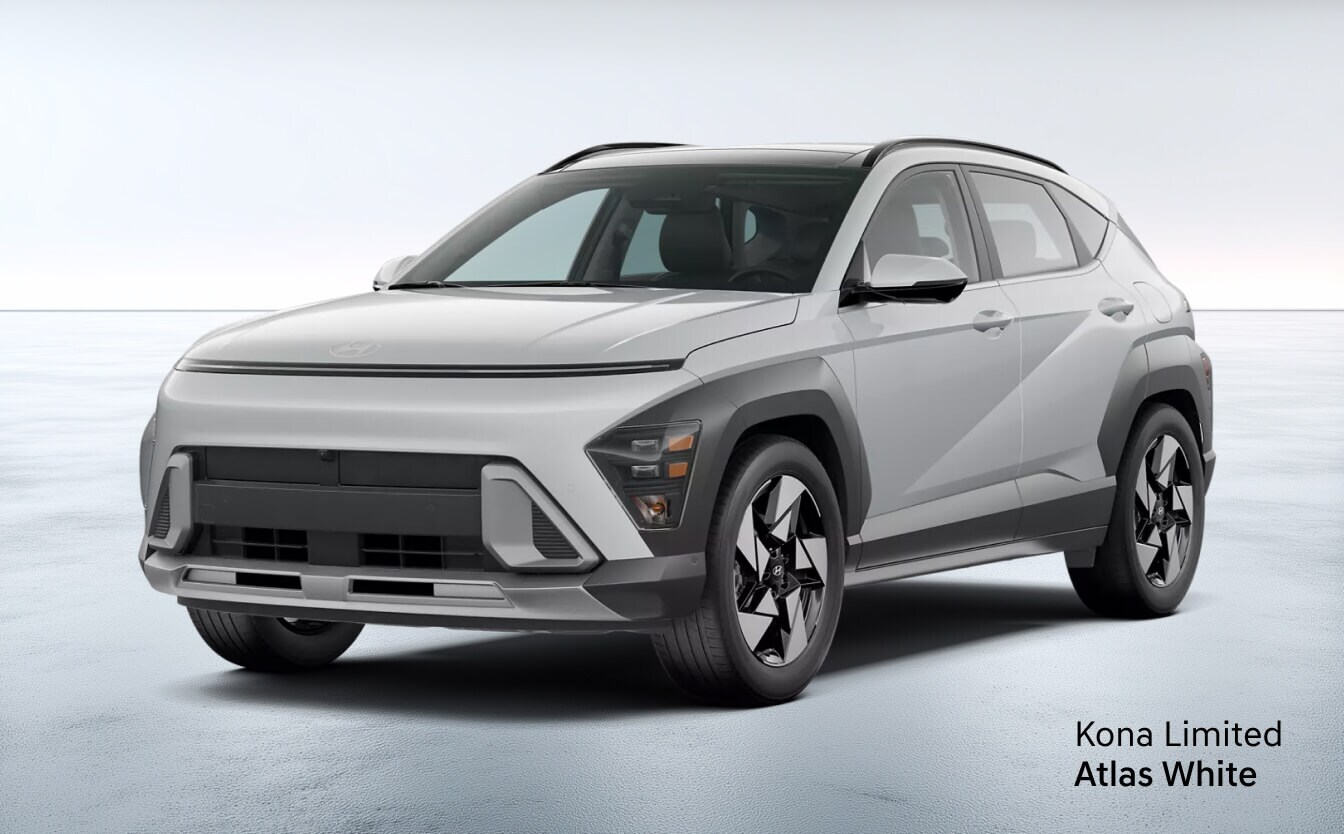 2026 Hyundai Kona Exterior Atlas White