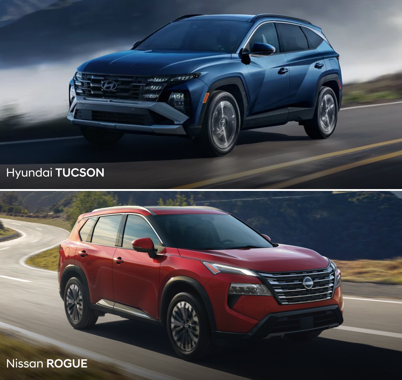 2026 Hyundai Tucson vs. 2026 Nissan Rogue Design
