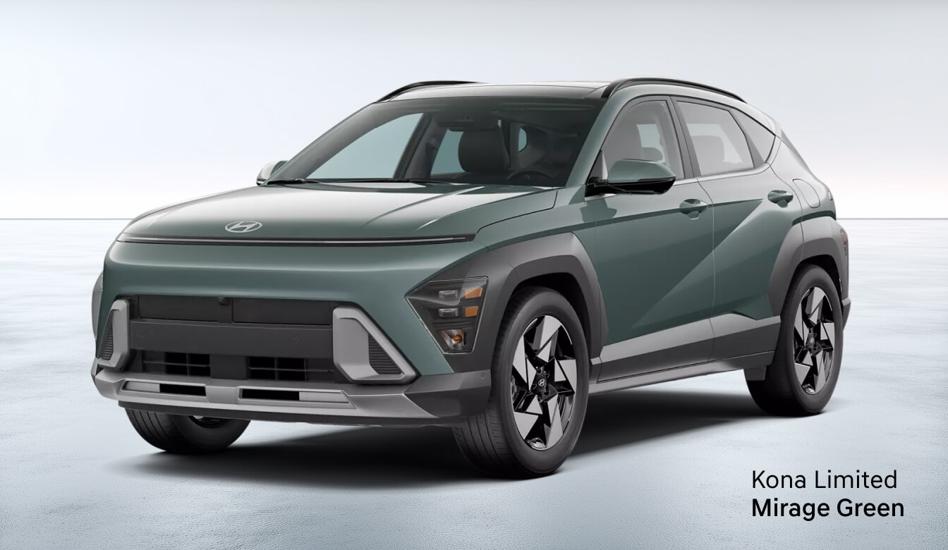2026 Hyundai Kona Exterior Mirage Green