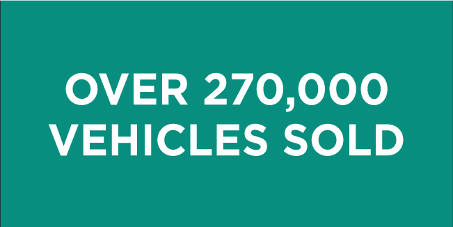 Over 270,000 Vehicles Sold