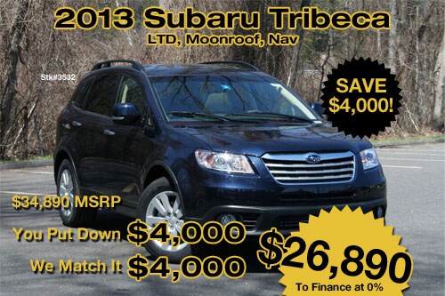 j2013 Subaru Tribeca Special
