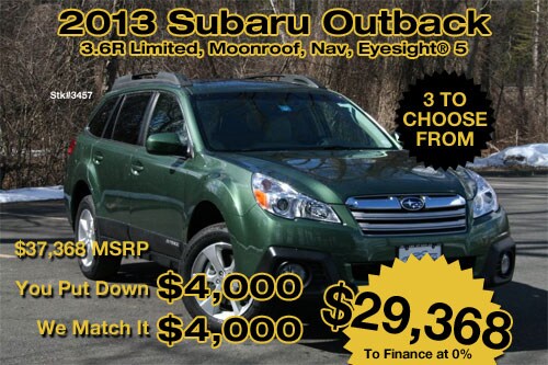 2013 Subaru Outback Special