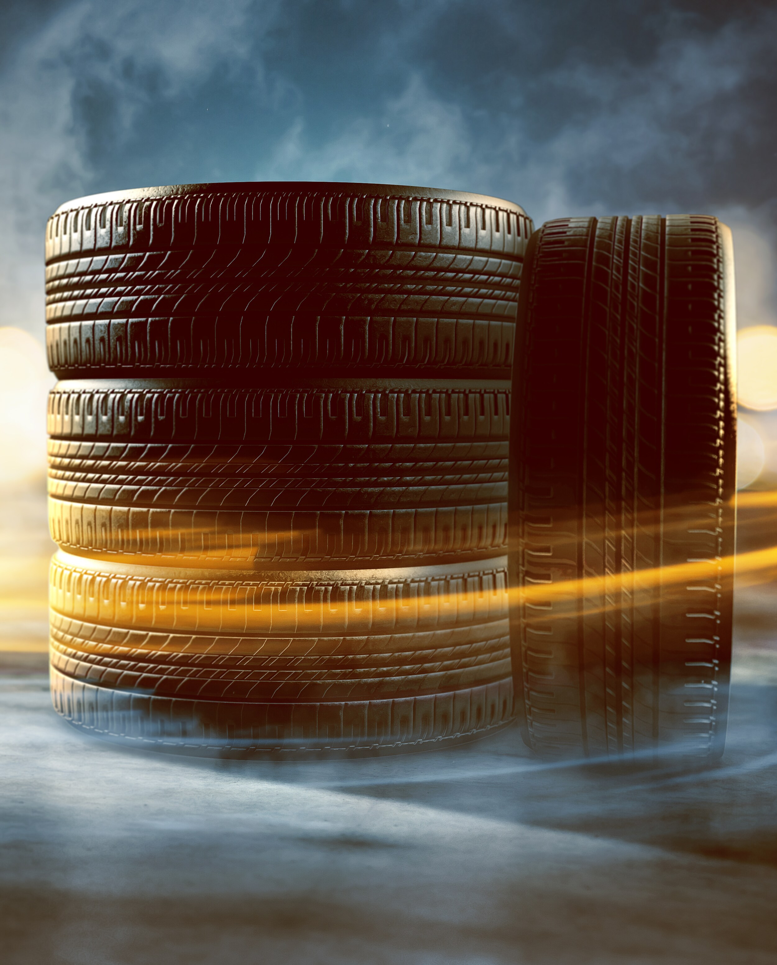 stacked_tires.jpg stacked tires looking cinematic