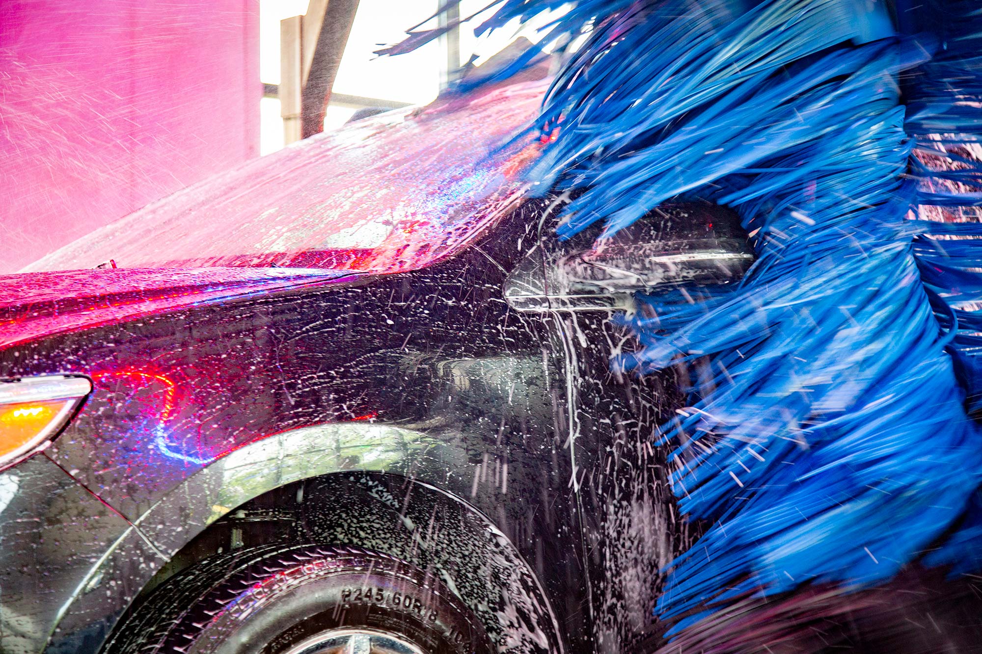 Vehicle going through the car wash after service at Brickell CDJR