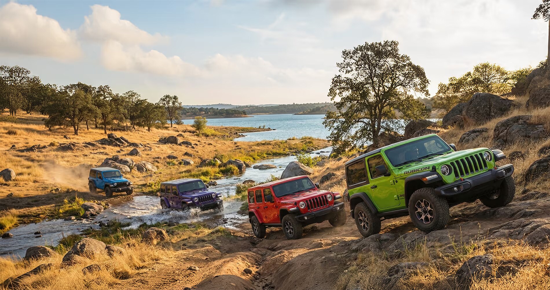 2026 Wrangler Trims 2026 Jeep Wrangler lineup in Sport, Willys, Sahara, and Rubicon trims