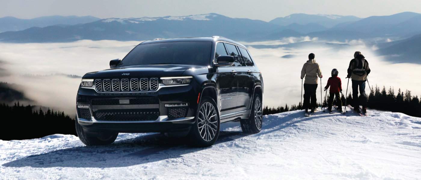 2025 Jeep Grand Cherokee L at a snow ski hill