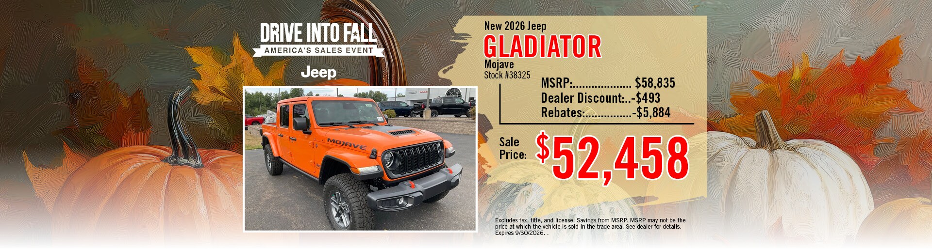 New 2026 Jeep Gladiator Mojave Offer | Merrill, WI