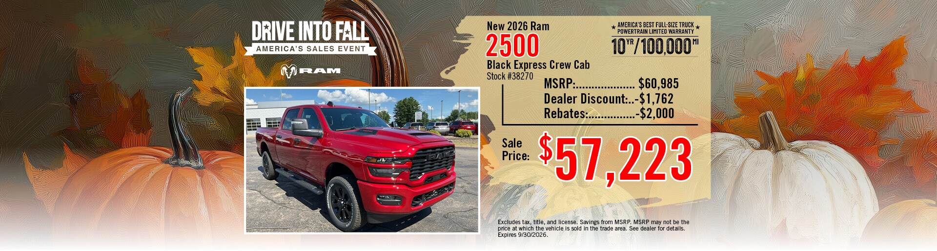 New 2026 Ram 2500 Black Express Offer | Merrill, WI