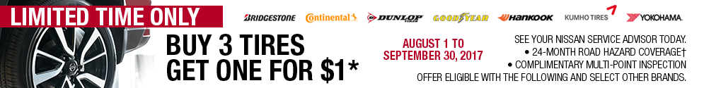 August Tire Banner