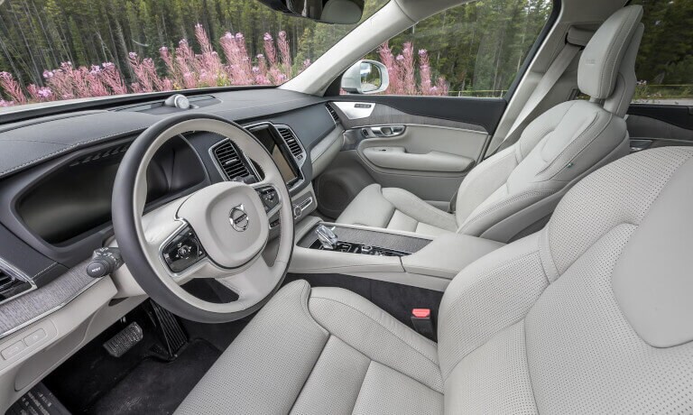 2020 Volvo XC90 interior front driver seat view