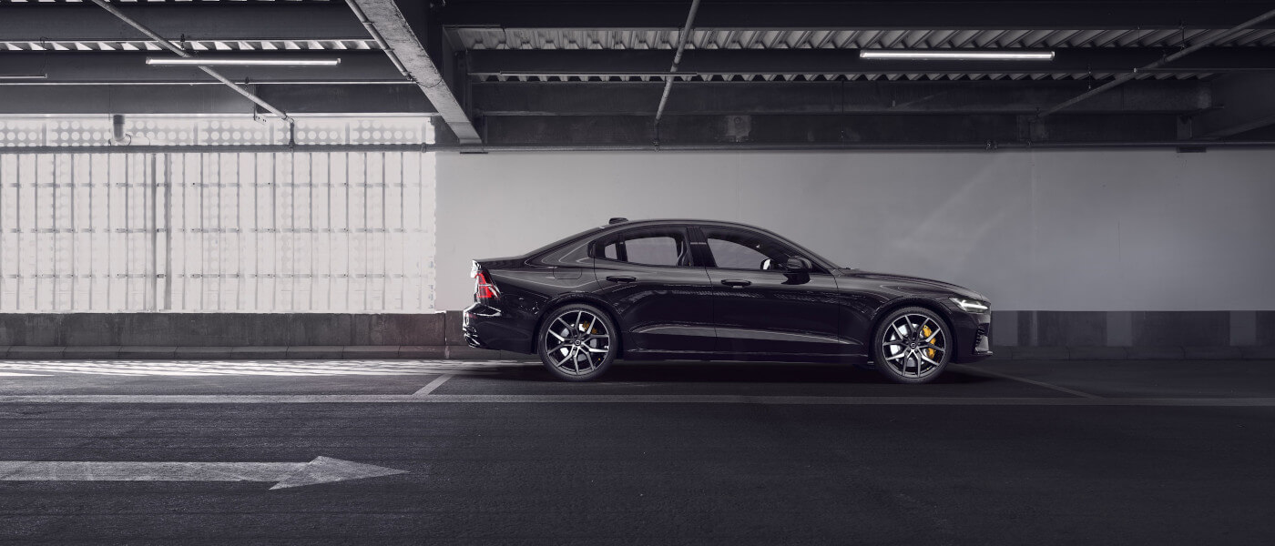 2021 Volvo S60 driving under a tunnel