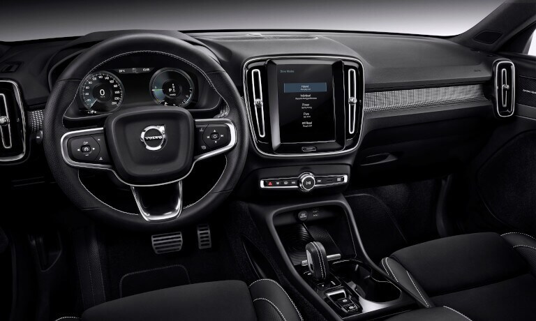 2021 Volvo XC40 interior dashboard view