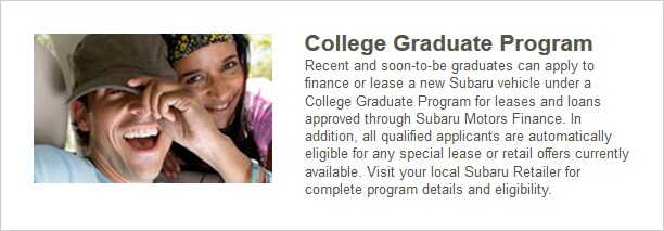 Subaru College Graduate Program