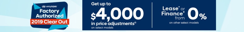 2019 Clearout at Brossard Hyundai