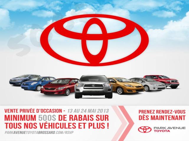park avenue toyota vente privee occasion mai 2013.jpg