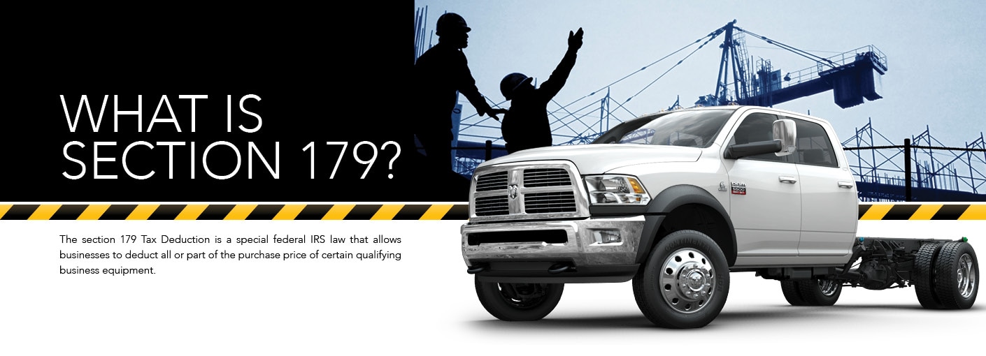 Section 179 Tax Deduction available at Zeigler RAM in Downersgrove, IL