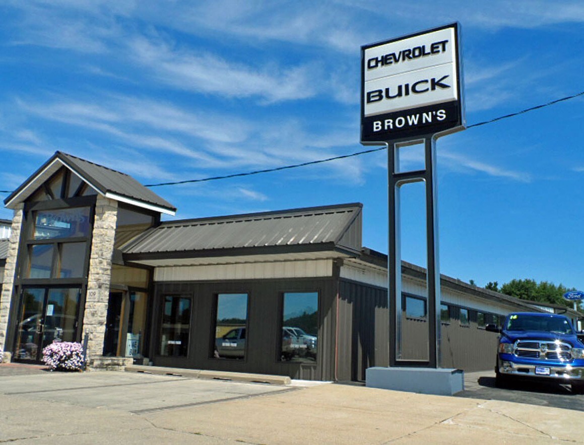 Brown's Elkader dealership at 109 Gunder Road
