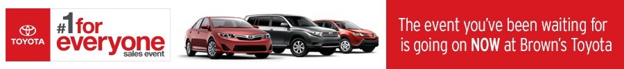 The Event You've been waiting for is going on NOW at Browns Toyota