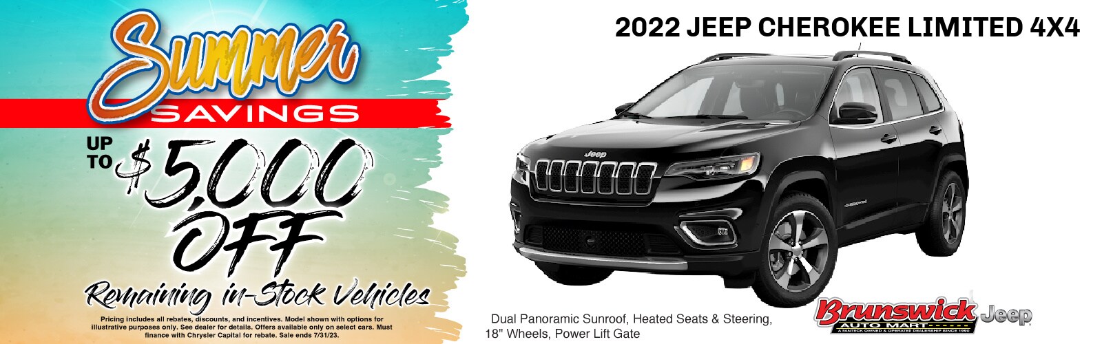 Brunswick Auto Mart Jeep Specials Click Below To View Offer Inventory