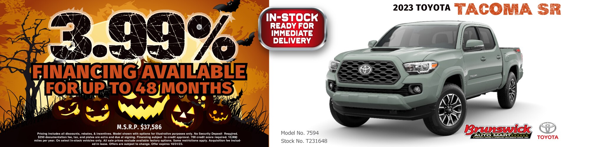 New Toyota Tacoma Lease Deals | Brunswick Toyota