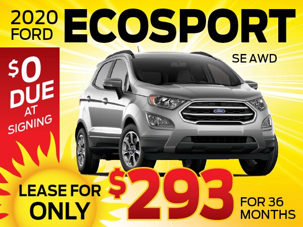2020 Ford Ecosport Lease Offer with $0 Due at Signing