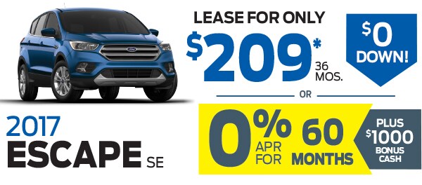 2017 Ford Escape Specials at Smail Ford in Greensburg PA