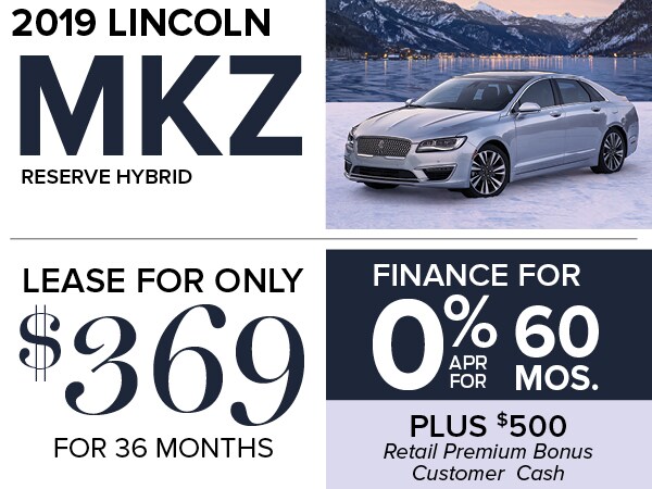 2019 Lincoln MKZ Hybrid 0% APR
