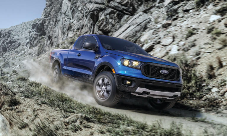 2019 Blue Ford Ranger Chrome Package