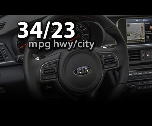 2015 Kia Optima up to 34/23 MPG highway/city 2015 Kia Optima up to 34/23 MPG highway/city