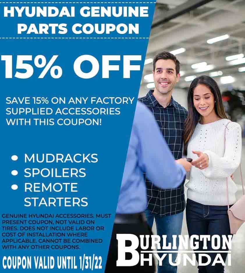 Burlington Hyundai Parts Coupons