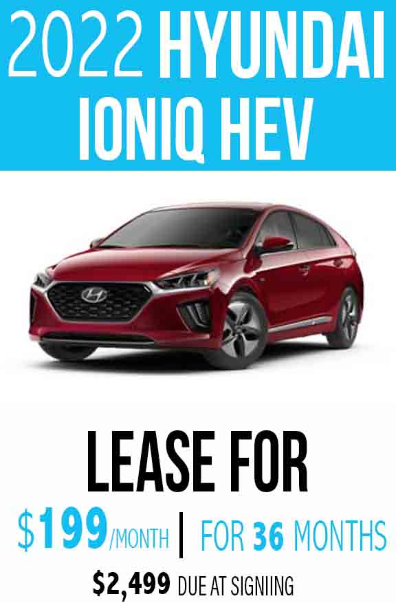 2022 Hyundai Ioniq Hybrid Lease Deal 2022 Hyundai Ioniq Hybrid Lease Deal