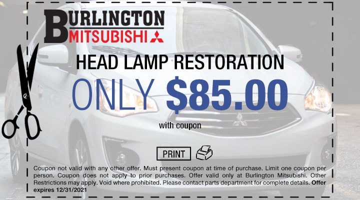 Vehicle Head Lamp Restoration Coupon