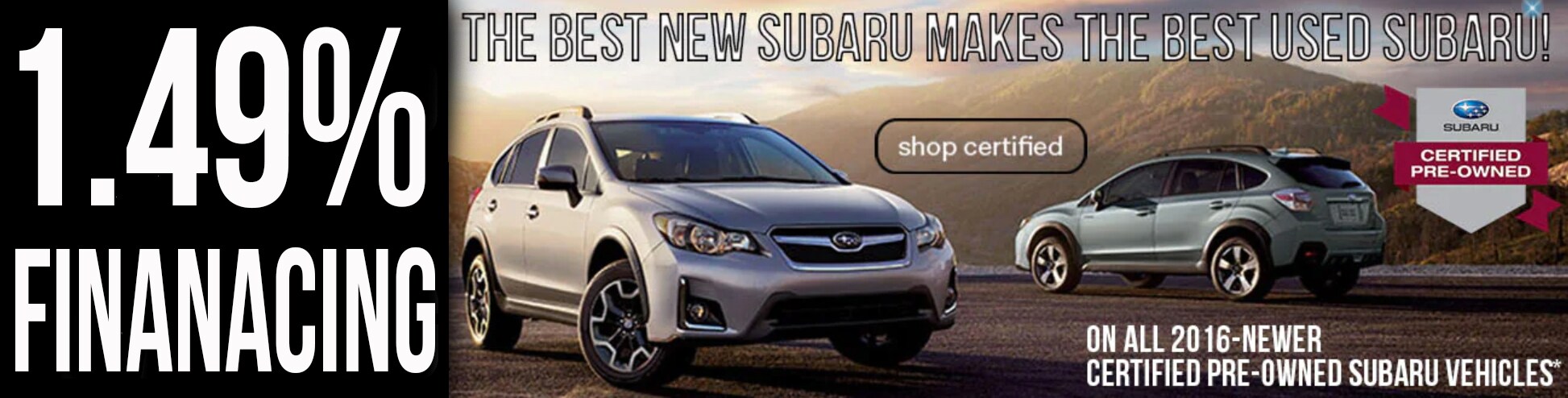 Subaru Certified Pre-Owned Deal Subaru Certified Pre-Owned Deal