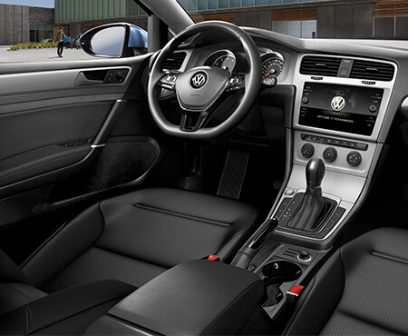 Interior dashboard of Volkswagen Golf