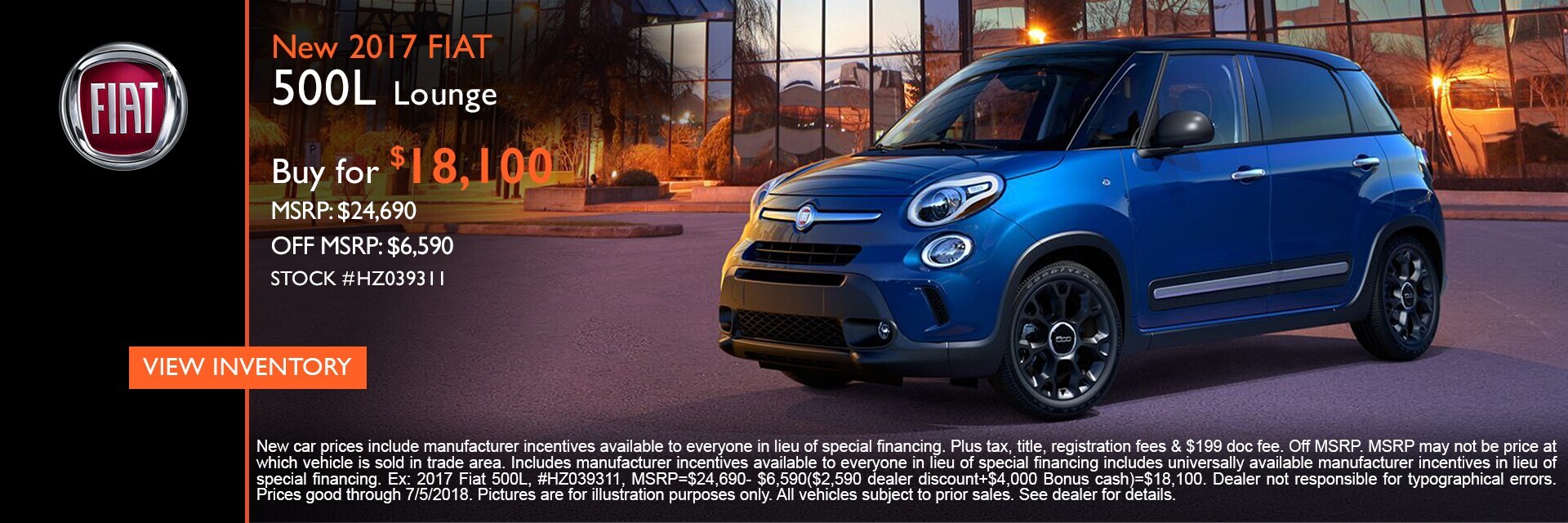 2017 FIAT 500L
