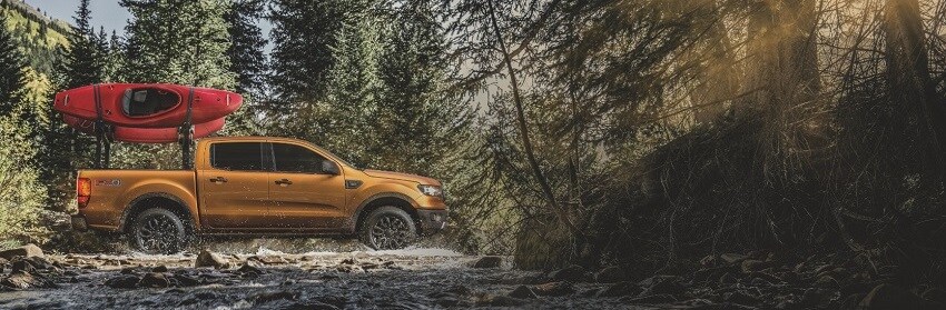 2019 Ford Ranger Carrying Kayaks