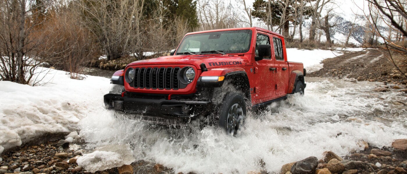 2025 Jeep Gladiator Exterior Driving Through Stream