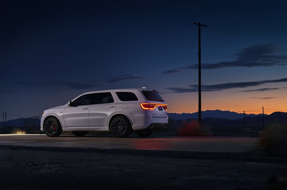 2018 Dodge Durango SRT in desert side angle