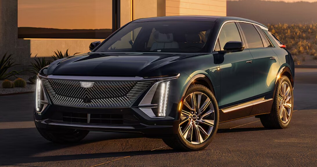 The 2024 Cadillac LYRIQ parked in a driveway The 2024 Cadillac LYRIQ parked in a driveway