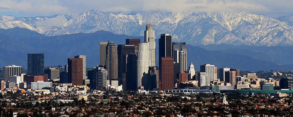 Jaguar Dealer near Los Angeles Los Angeles city skyline